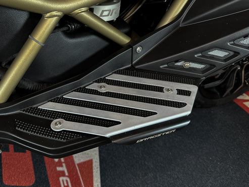 Italjet Dragster 250 Alloy Foot Plates with Built-in Slider (Crash Protection) - 