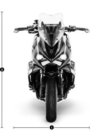 Black Yellow - Front View